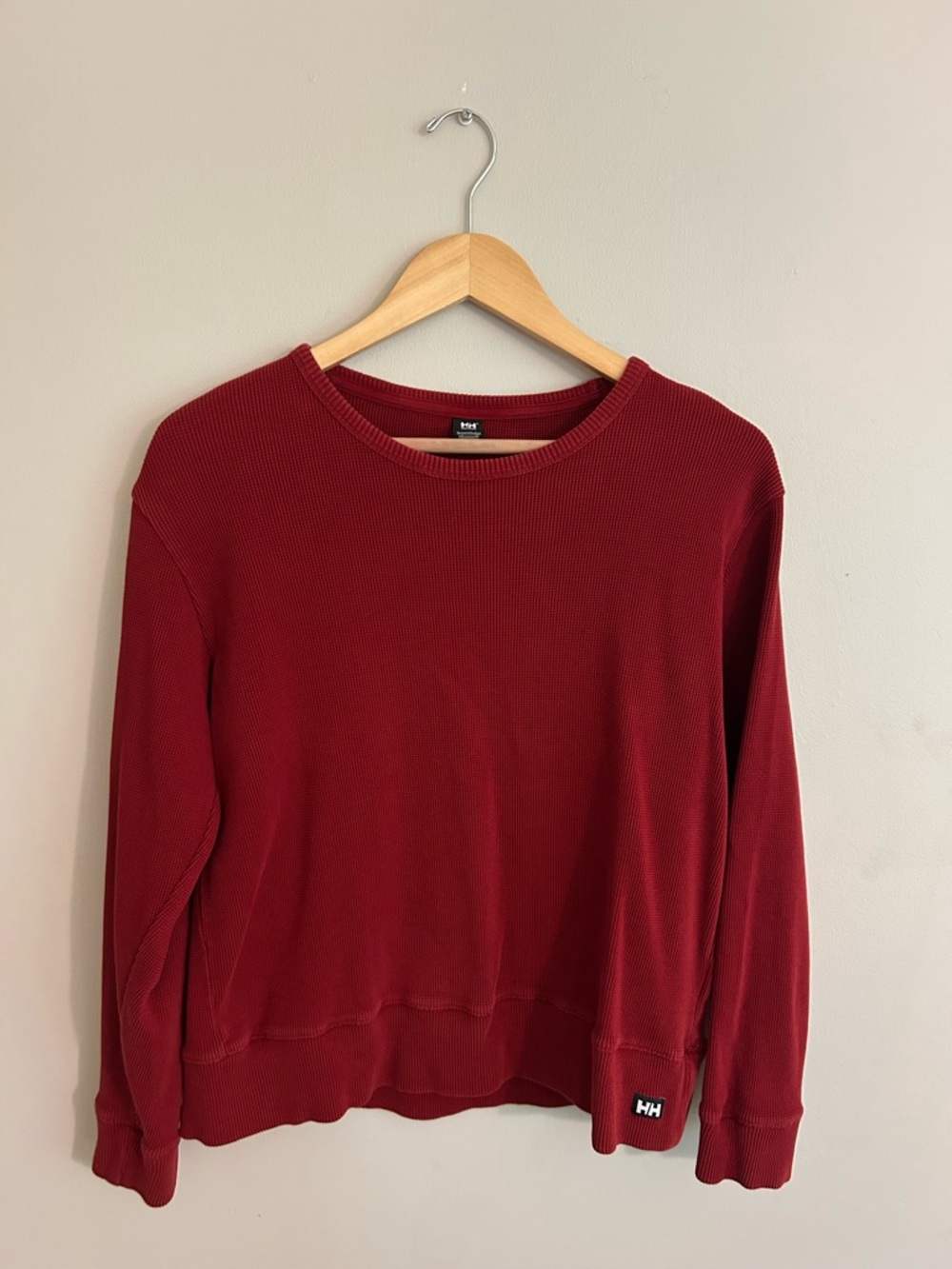 Helly Hansen Burgundy Waffle Crewneck Sweatshirt